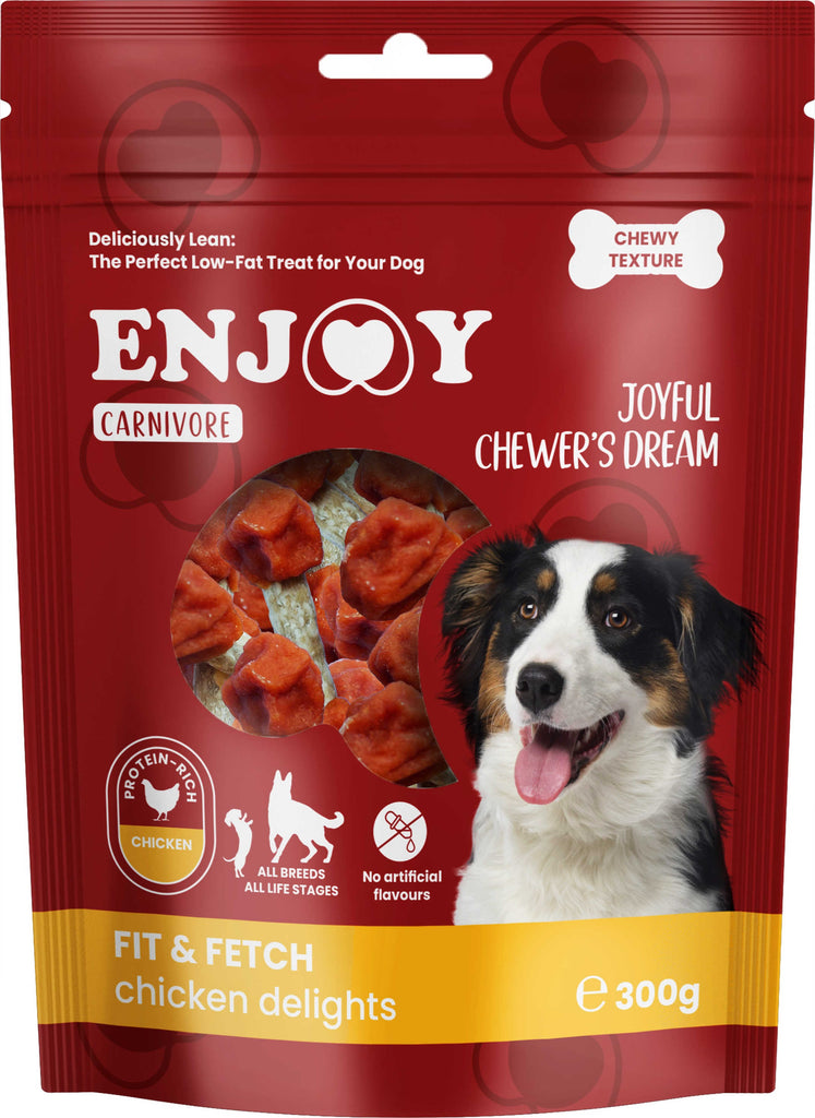 ENJOY Recompense pentru caini CARNIVORE, Lollipop cu pui, 300g