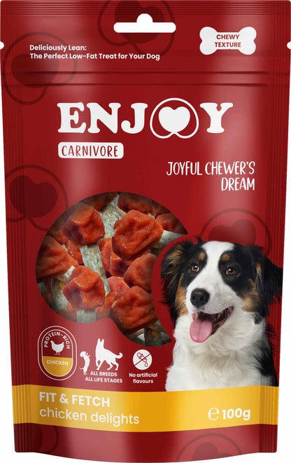 ENJOY Recompense pentru caini CARNIVORE, Lollipop cu pui