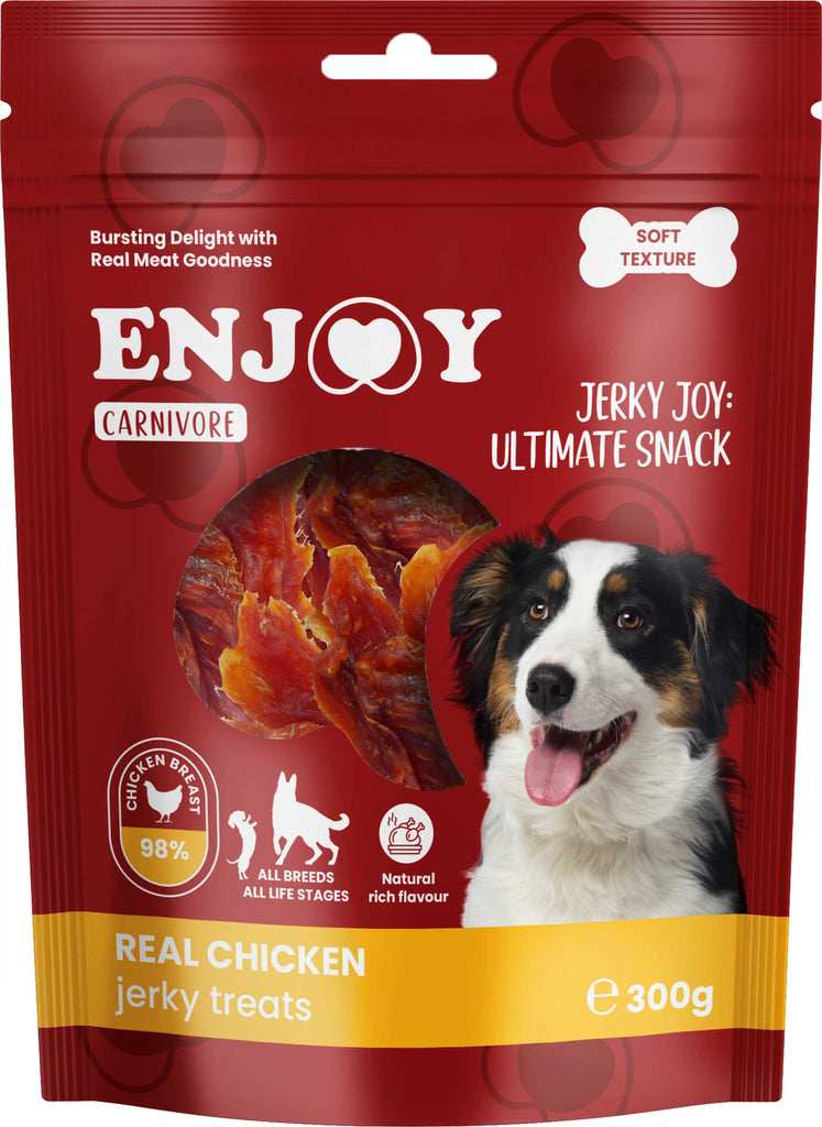 ENJOY Recompense pentru caini CARNIVORE, Piept de pui, 300g