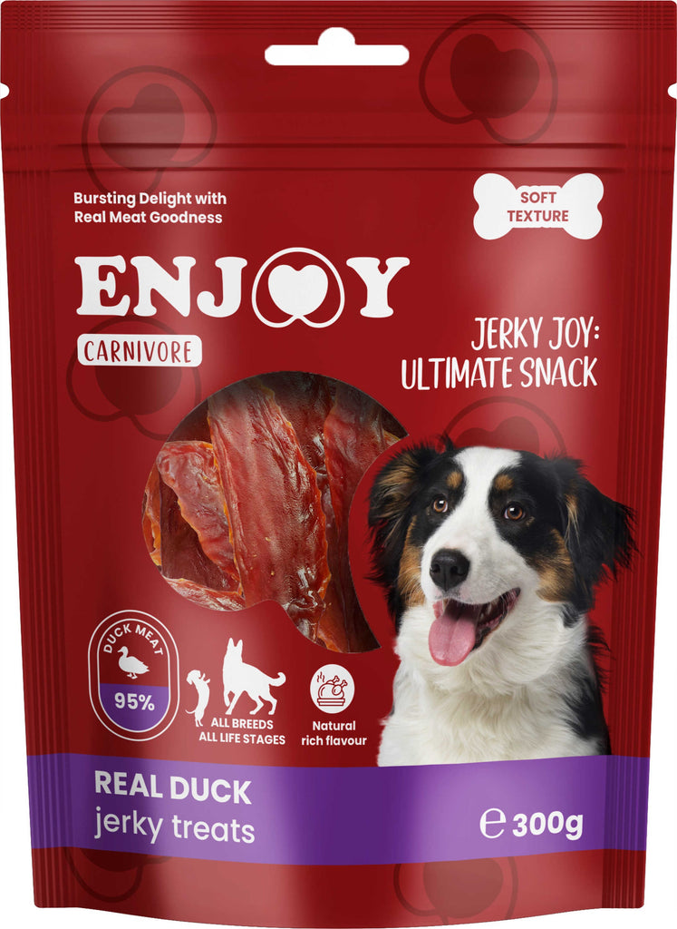 ENJOY Recompense pentru caini CARNIVORE, Piept de rata, 300g