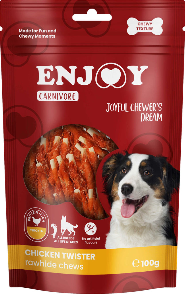 ENJOY Recompense pentru caini CARNIVORE, Sticks cu pui