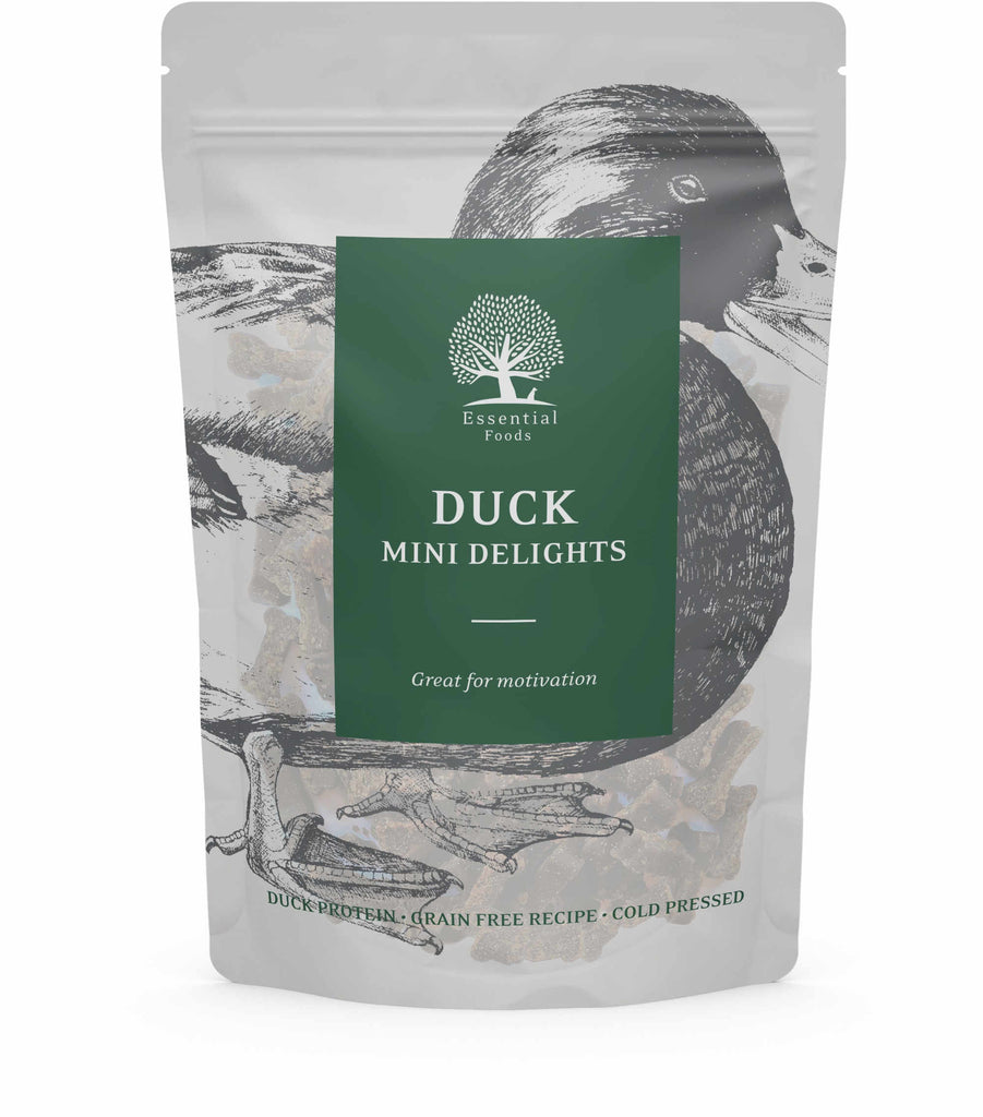ESSENTIAL DUCK MINI Recompense pentru caini, cu Rata 100g