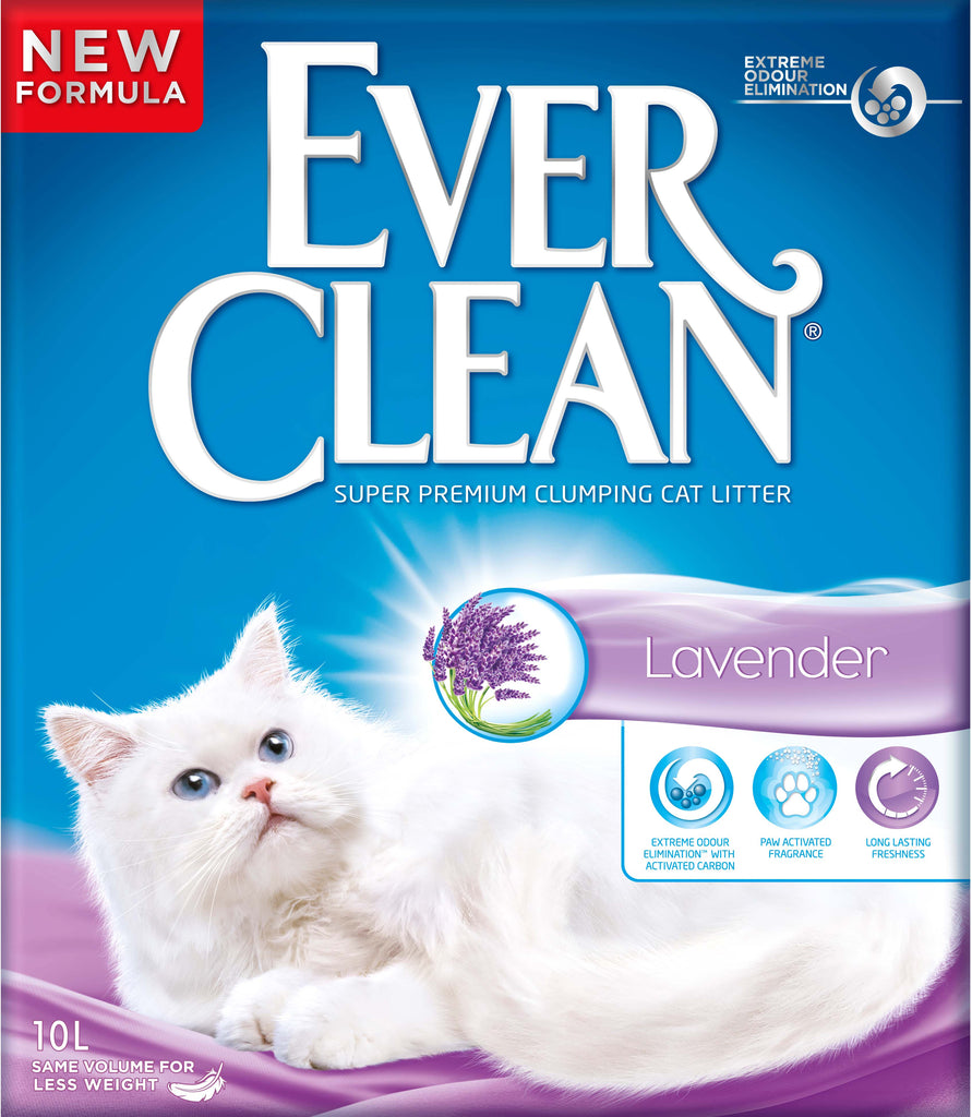 EVER CLEAN Lavanda Nisip pentru pisici cu aroma de lavanda 10L