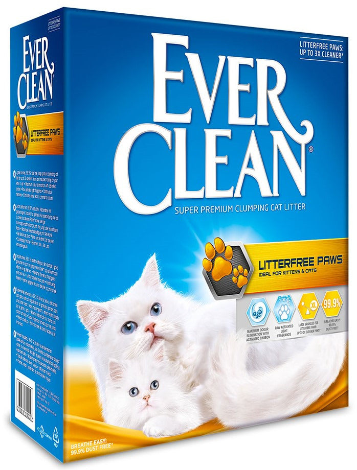 EVER CLEAN Litterfree Paws Nisip pentru pisici 10L