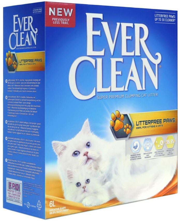 EVER CLEAN Litterfree Paws Nisip pentru pisici 6L - Maxi-Pet.ro