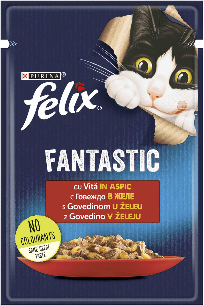 FELIX Fantastic Plic hrana umeda pentru pisici, cu Vita 85g
