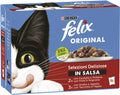 FELIX Original Pachet plicuri pt pisici, cu Raţă şi Miel 10x85g