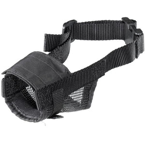 FERPLAST Botnita ajustabila pentru caini, nailon, cu plasa, culoare neagra