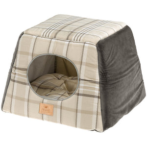 FERPLAST Casuta pentru pisici 3 in 1 (casuta, pat, fotoliu), 44x44xh33 cm