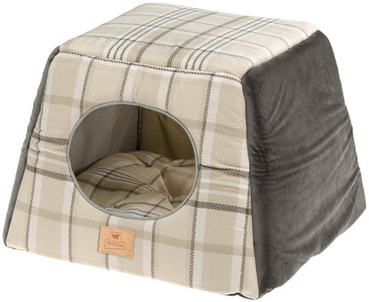 FERPLAST Casuta pentru pisici 3 in 1 (casuta, pat, fotoliu), 44x44xh33 cm