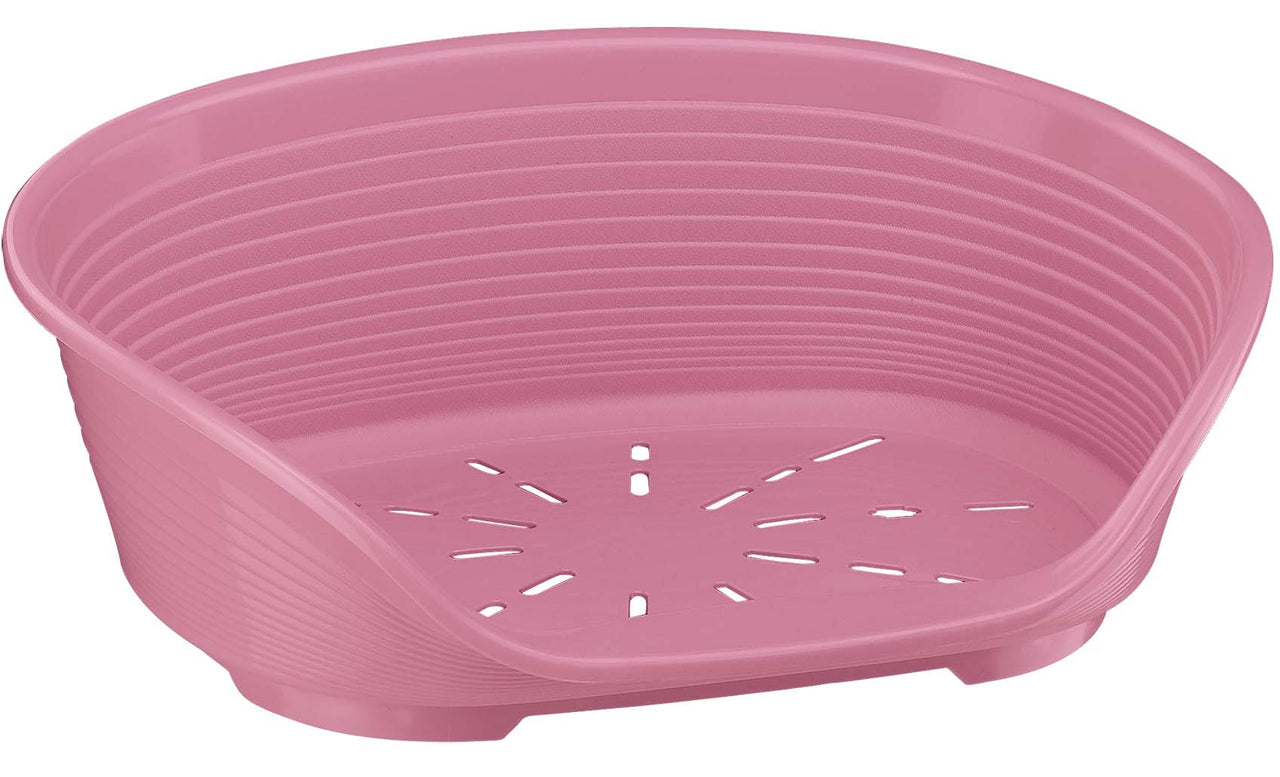 FERPLAST Cos din plastic pentru caini SIESTA Deluxe 4 Roz 61,5x45x21,5cm