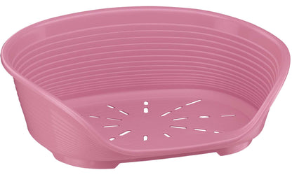 FERPLAST Cos din plastic pentru caini SIESTA Deluxe 4 Roz 61,5x45x21,5cm