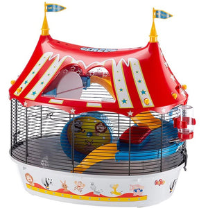 FERPLAST Cusca pentru hamsteri CIRCUS FUN, Negru, 49,5x34x42,5 cm