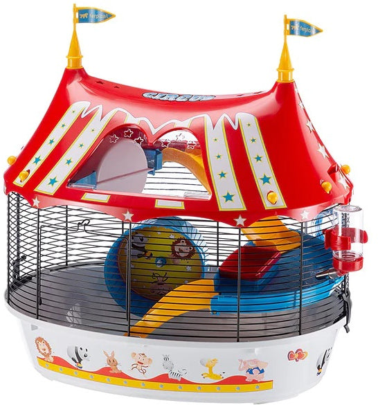 FERPLAST Cusca pentru hamsteri CIRCUS FUN, Negru, 49,5x34x42,5 cm
