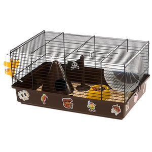 FERPLAST Cusca pentru hamsteri CRICETI 9 Pirati, Negru, 46x29,5x23cm