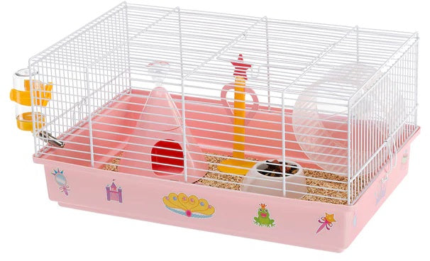 FERPLAST Cuşca pentru hamsteri CRICETI 9 Prinţesa, Alba, 46x29,5x23 cm