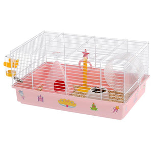 FERPLAST Cusca pentru hamsteri CRICETI 9 Printesa, Alba, 46x29,5x23 cm