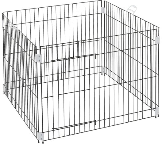 FERPLAST Gard metalic pentru caţeluşi, cu 4 elemente, 80x80x62cm