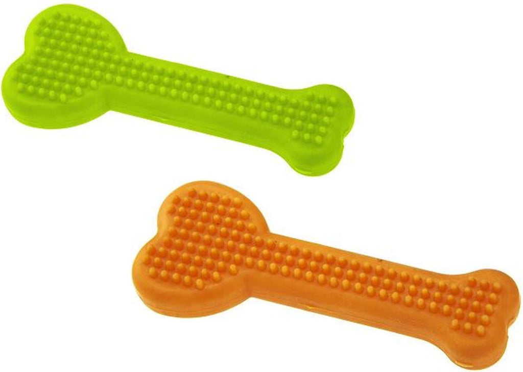 FERPLAST Jucarie pentru caini in forma de Os Dentitie, plastic, diverse culori