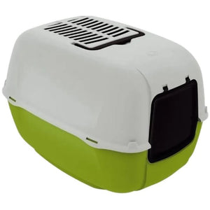 FERPLAST Litiera pentru pisici PRIMA inchisa, verde, 39,5x52,5x38 cm