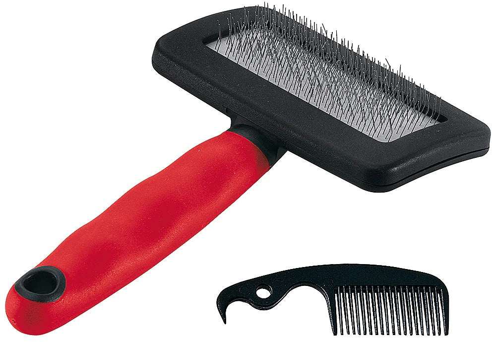 FERPLAST Perie de cardare pentru pisici si caini, Mediu, 16x9,8x3,3cm