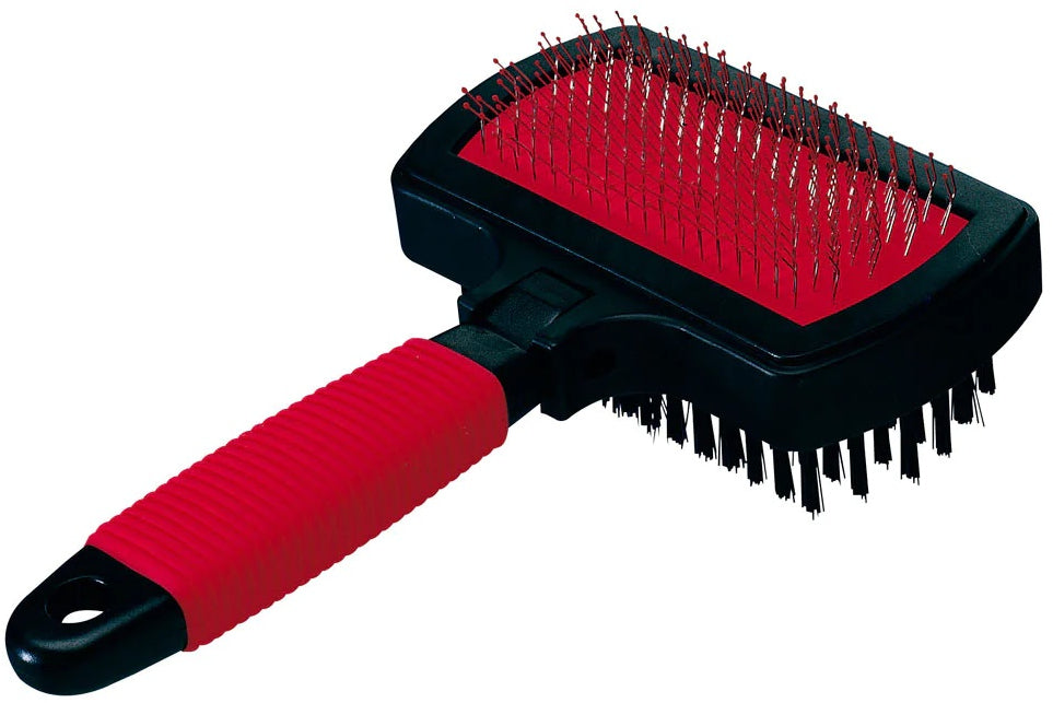 FERPLAST Perie dubla pentru caini si pisici, 17x10,5x5cm
