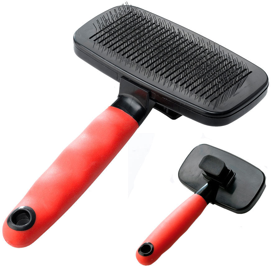 FERPLAST Perie pentru caini si pisici, cu peri din otel indoxidabil, 12,5x19cm