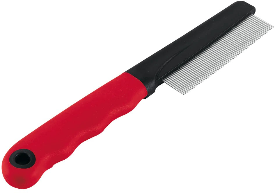 FERPLAST Pieptan pentru caini si pisici, cu maner din plastic, 20x1,6x3,5cm