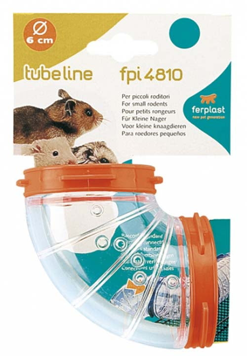 FERPLAST Tunel pentru hamsteri Curb, diametru 6cm, diferite culori - Maxi-Pet.ro