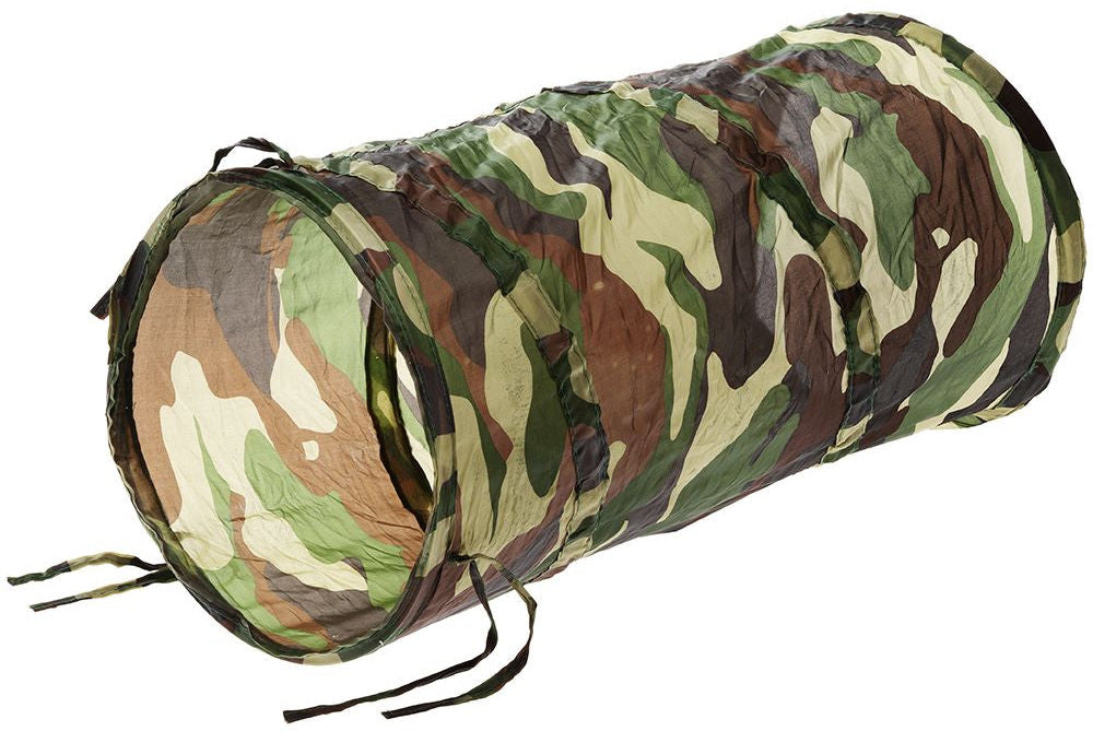 FERPLAST Tunel pentru pisici Camuflaj, poliester, 25x55cm - Maxi-Pet.ro