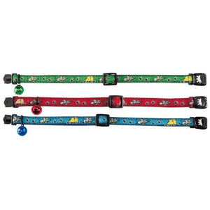 FERPLAST Zgarda pentru pisici MOUSE, cu clopotel, 20-30x1cm, diverse culori