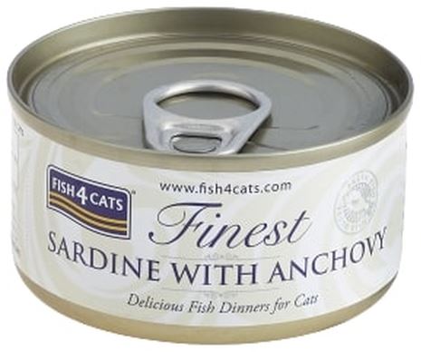 FISH4CATS Finest Conserva pentru pisici, cu Sardine şi Anşoa 70g