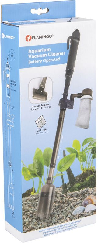 FLAMINGO Aspirator cu baterii pentru acvariu, 7x5,5cm - max.73cm