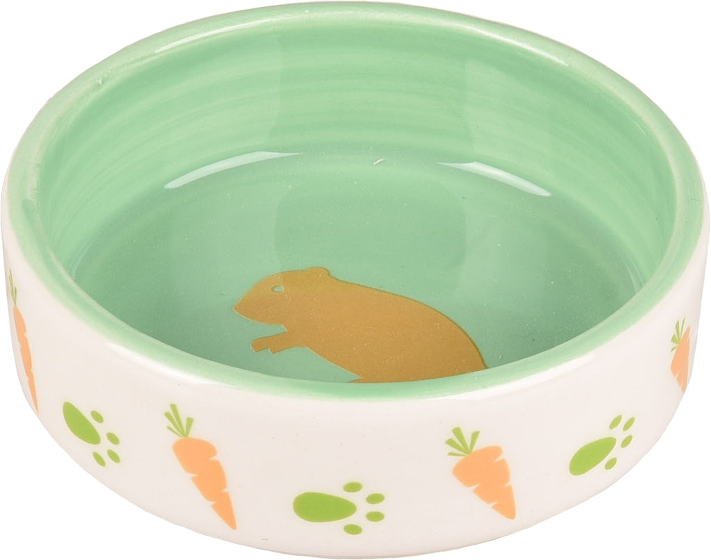 FLAMINGO Bol ceramic pentru rozatoare AILA, 8,5cm diametru, 100ml, Alb
