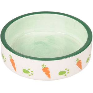 FLAMINGO Bol ceramic pentru rozatoare IGGY, verde, 8,5cm, 70ml