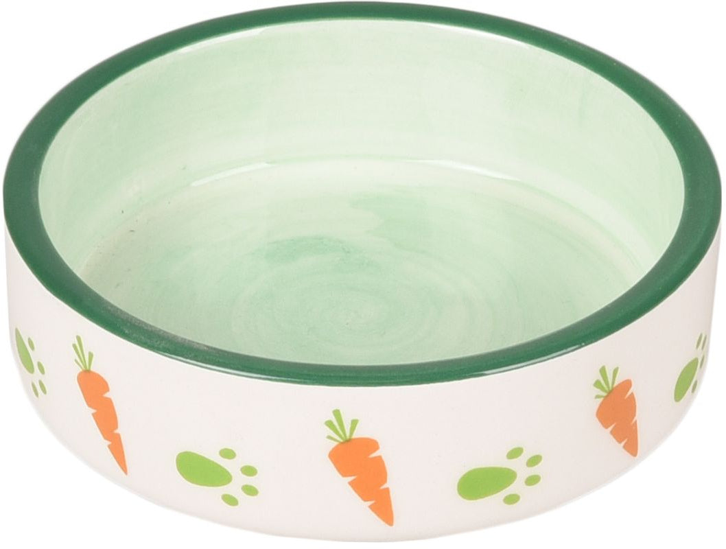 FLAMINGO Bol ceramic pentru rozatoare IGGY, verde, 8,5cm, 70ml
