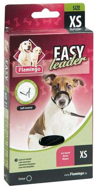 FLAMINGO Botniţă inel Easy Leader pentru câini, negru, pentru dresaj - Maxi-Pet.ro