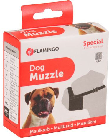 FLAMINGO Botniţă pentru câini, nailon cu cataramă, Specială, pentru bot scurt - Maxi-Pet.ro