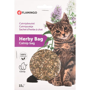 FLAMINGO Catnip Plic cu iarba pisicii, pentru educare si joaca 15g