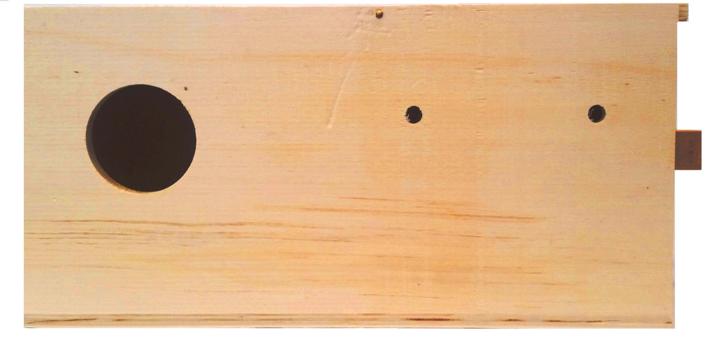 FLAMINGO Cuib orizontal, din lemn pentru Agapornis 25x15x15cm - Maxi-Pet.ro