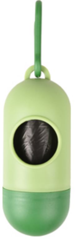 FLAMINGO Dispenser pentru saci igienici, Verde - Maxi-Pet.ro