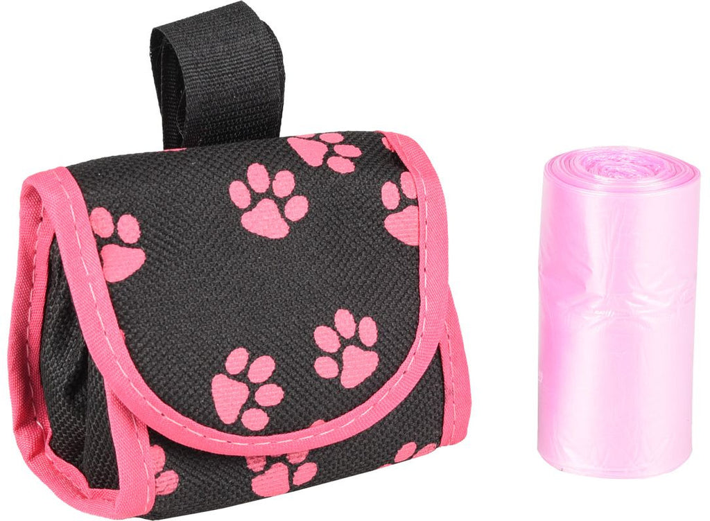 FLAMINGO Easy Bag Geanta cu saci igienici transport Roz 2x20 saci XL, 32cm 
