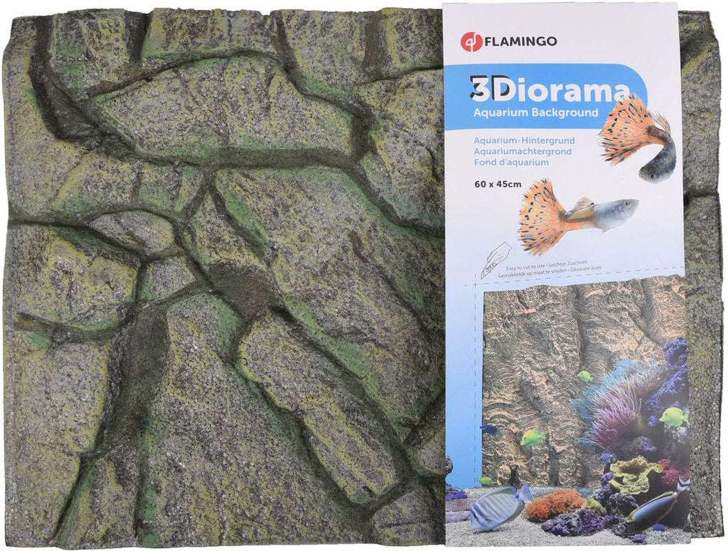 FLAMINGO Fundal pentru acvariu din polistiren - perete 60x45cm 