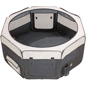 FLAMINGO Gard pentru catelusi Smart Top Lounge, Negru-Gri 