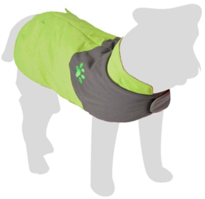 FLAMINGO Haina de ploaie pentru caini JUNO GREEN 30cm