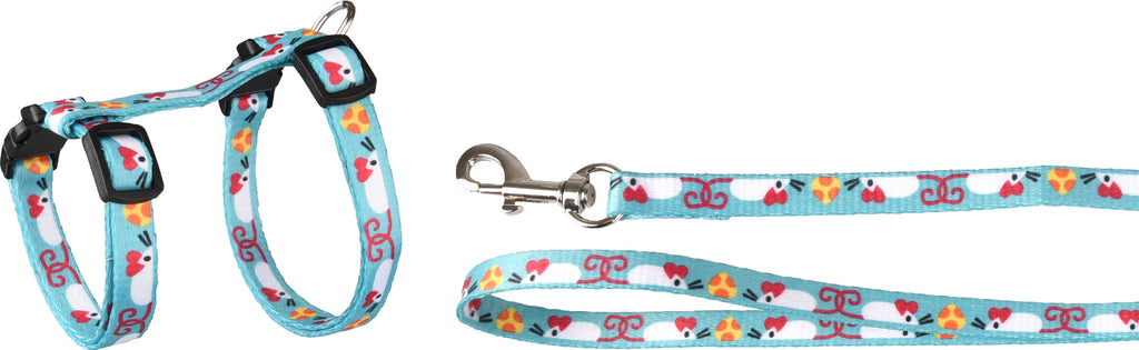 FLAMINGO Ham si lesa ARWEN pentru pisici, 15-25cm, 10mm, Albastru