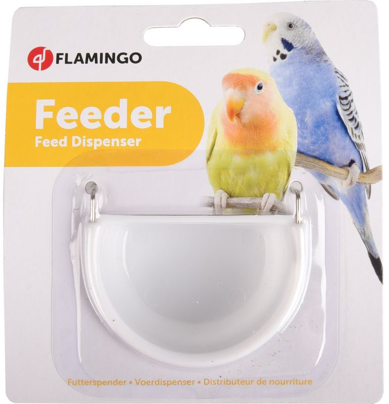 FLAMINGO Hranitor pentru pasari, cu cleme din metal 7x5,5x4cm