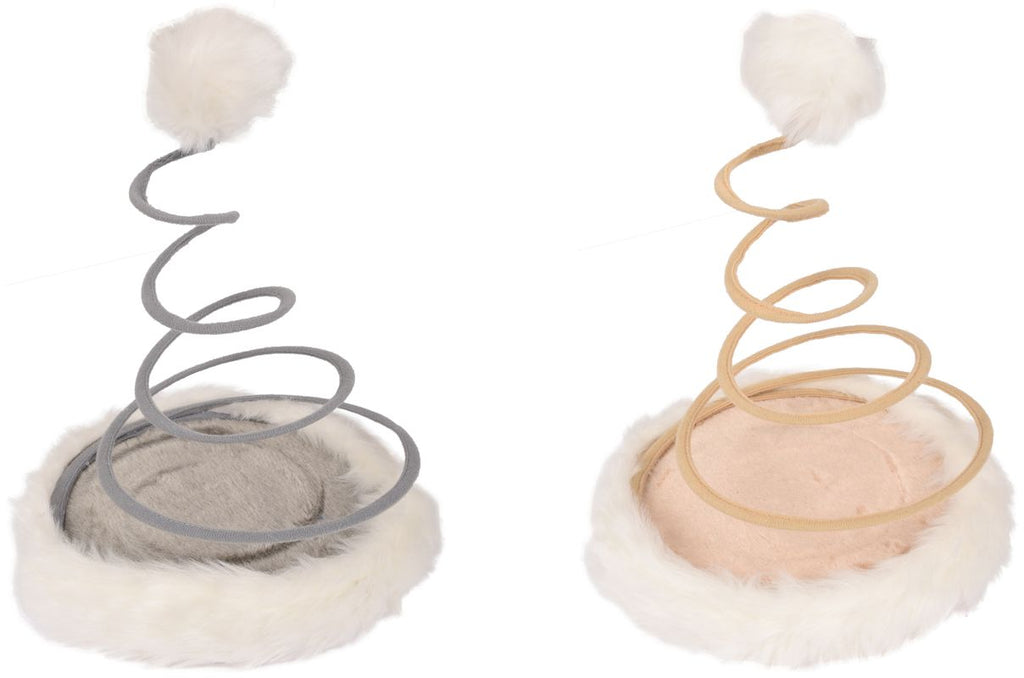 FLAMINGO Jucarie cu arc Kitty Swirl cu catnip 22cm, diferite culori