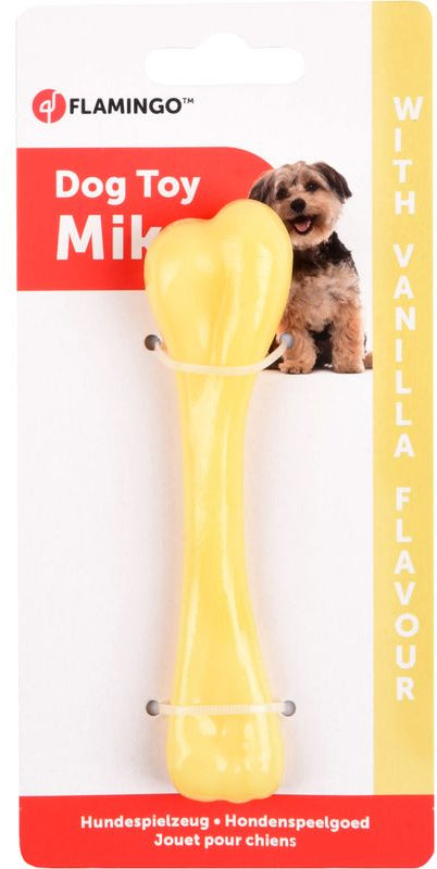 FLAMINGO Jucărie delicatesă pentru câini Os cu aromă de Vanilie - Maxi-Pet.ro