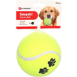 FLAMINGO Jucarie pentru caini Minge de tenis Big Bubble, diametru 13cm